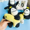 Naughty Xing's new trendy and cute small pendant, 4-inch claw machine plush toy keychain gift Application Scenario